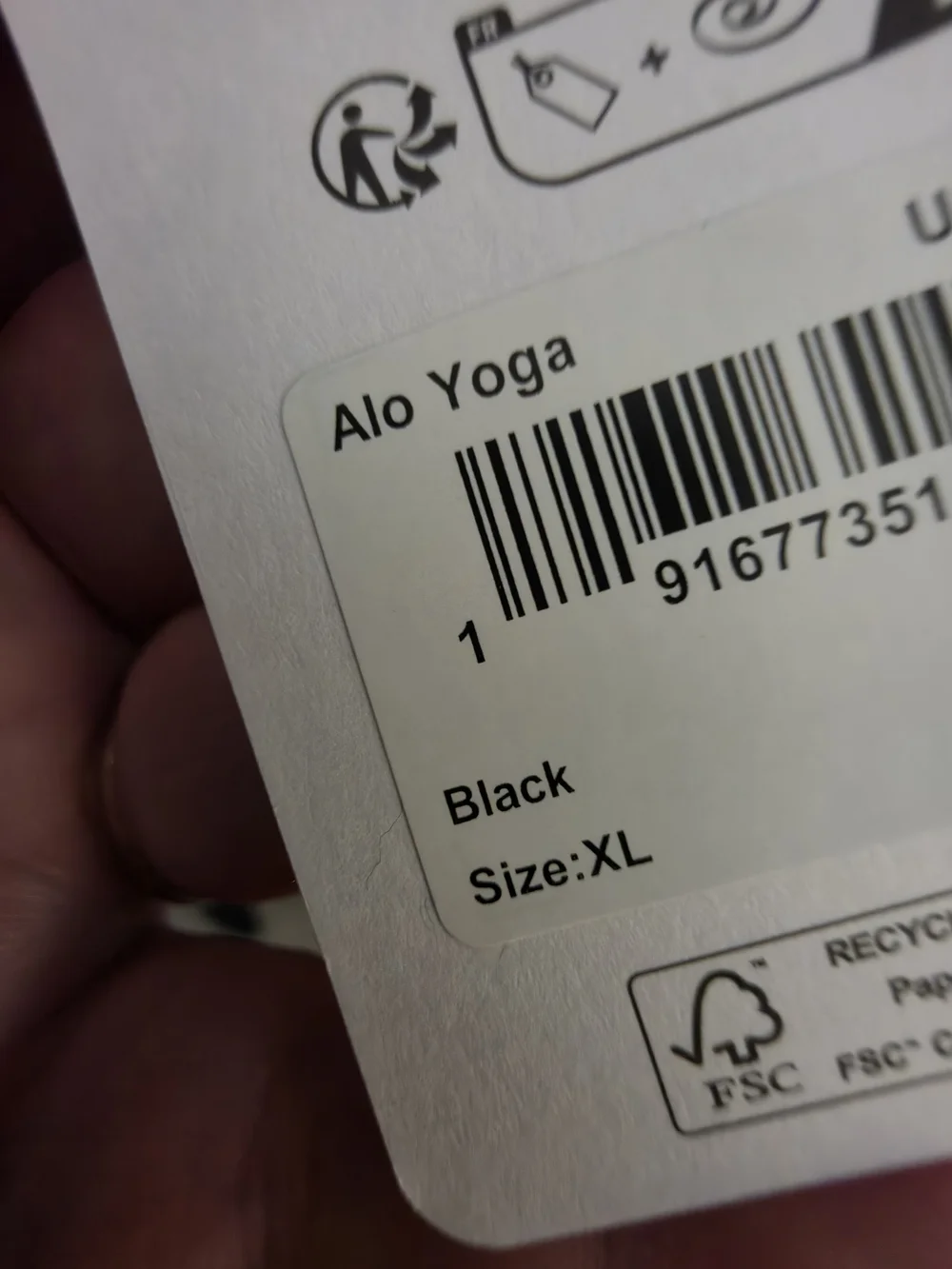 ALO Yoga Black Relaxed Fleece Joggers XL